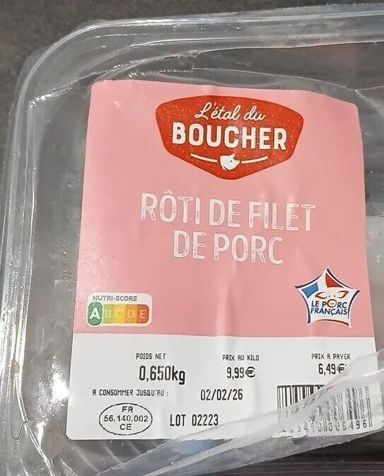 Rôti de filet de porc