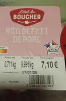 Rôti filet porc