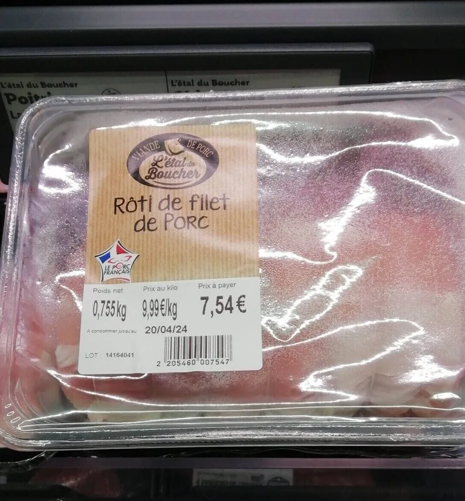 Rôti filet de porc