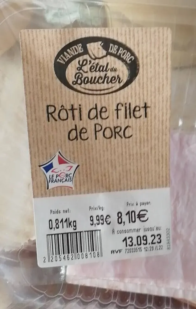 Rôti de filet de porc
