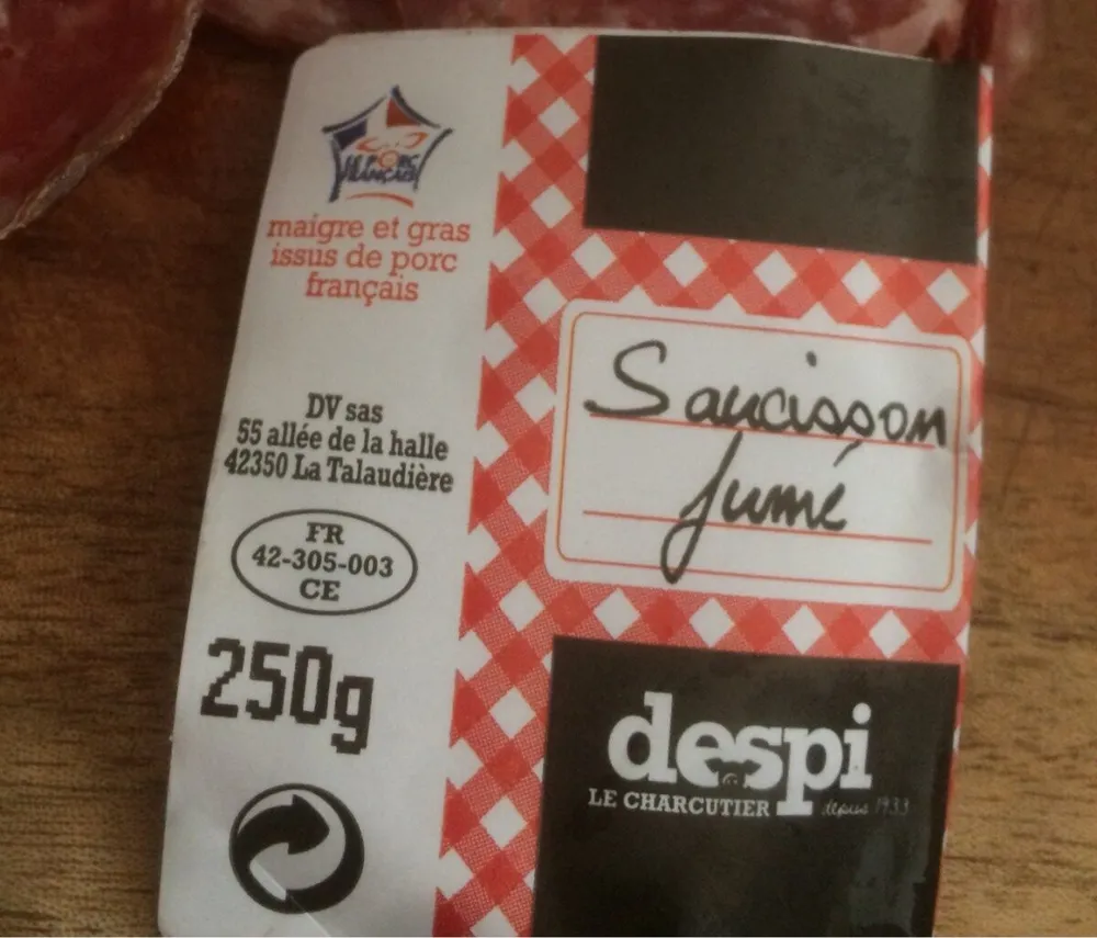 Saucisson fumé