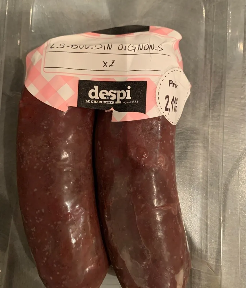 Boudins aux oignons