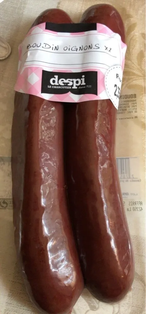 Boudin noir oignons