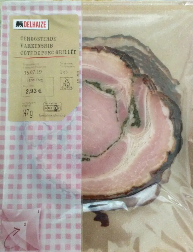Côte de porc grillée