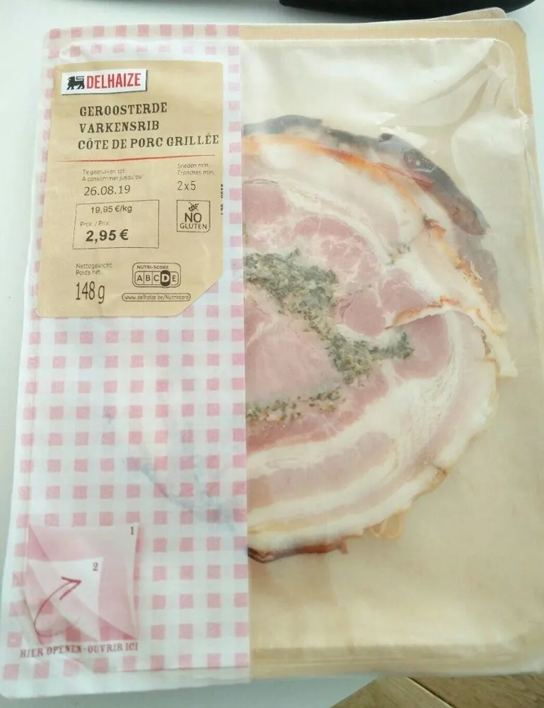 Côte de porc grillée