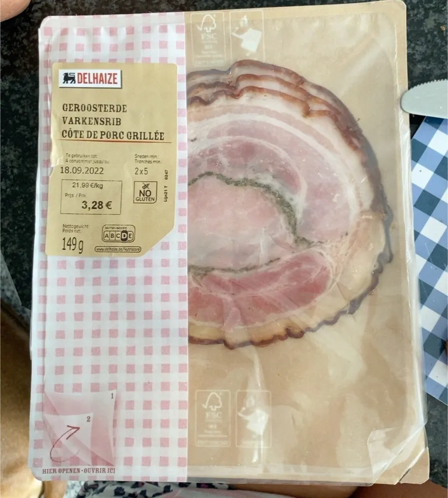 Côte de porc grillee