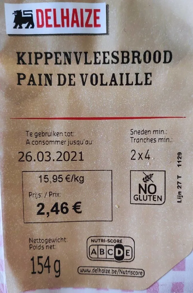 Kippenvleesbrood