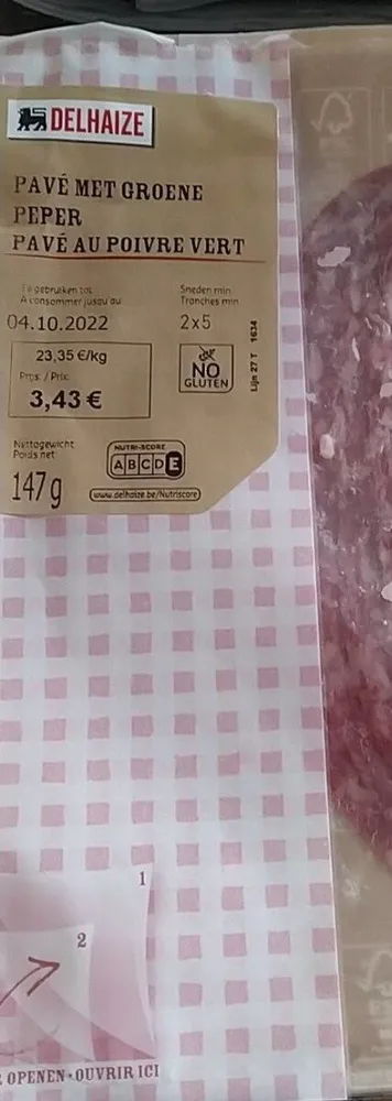 Pavé au poivre vert