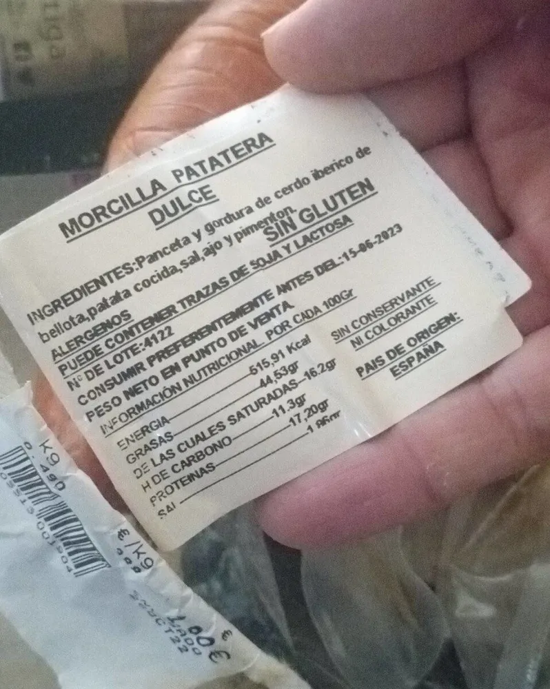 Patera dulce fresca