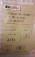 Tête de porc à la sauce tomate