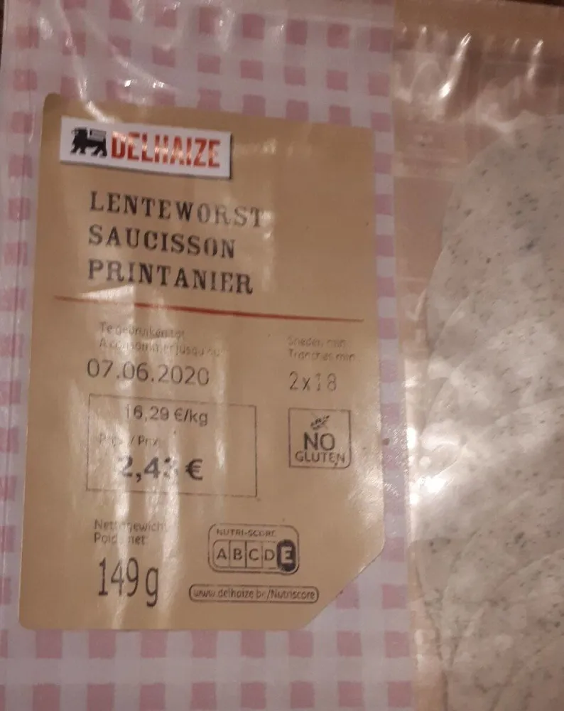 Saucisson printanier
