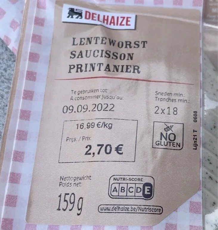 Saucisson printanier