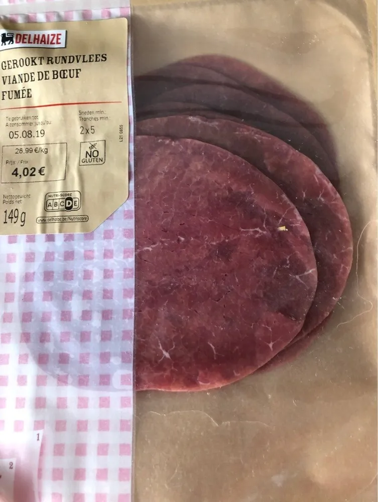 Viande de boeuf fumée