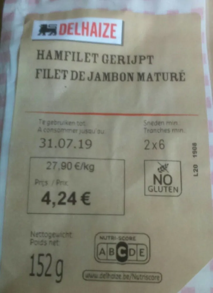 Filet de jambon maturé