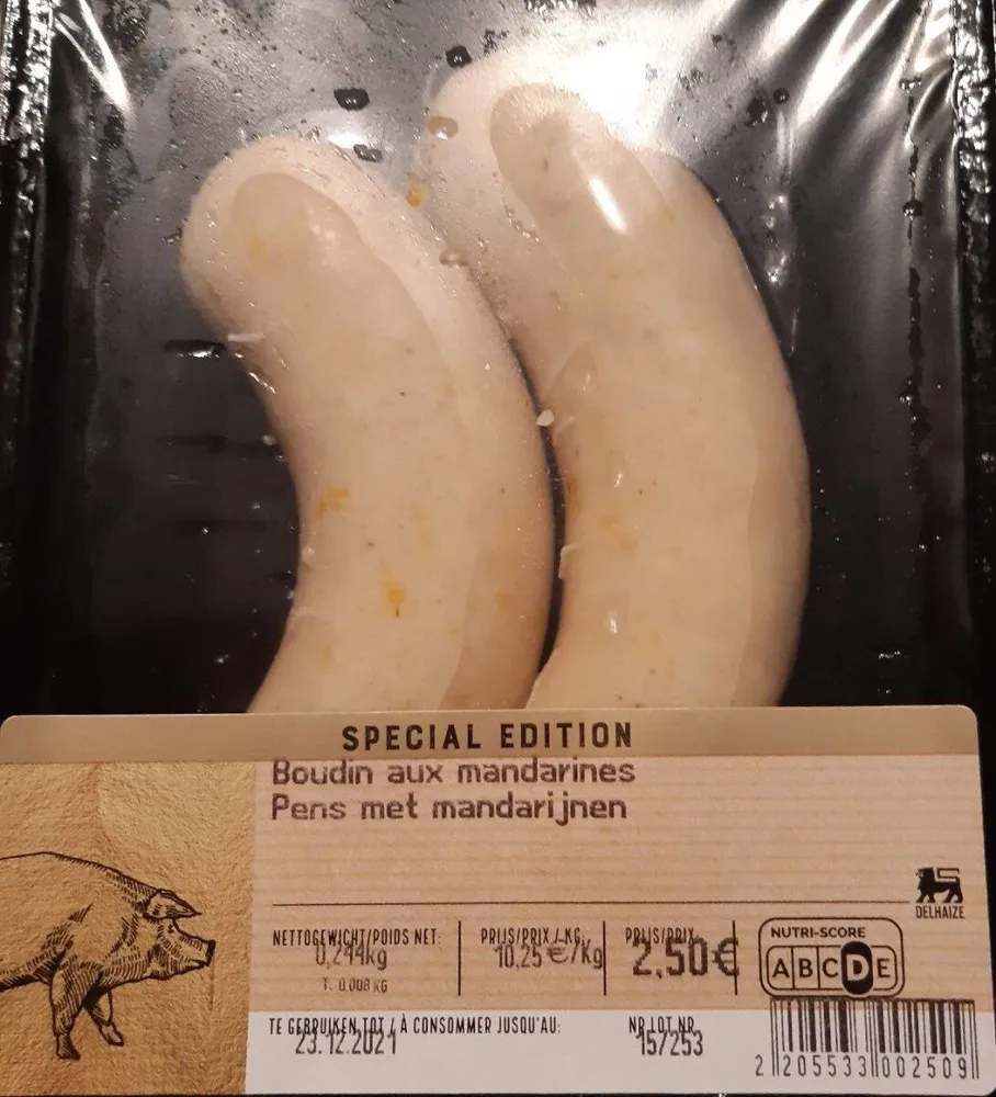 Boudin aux mandarines