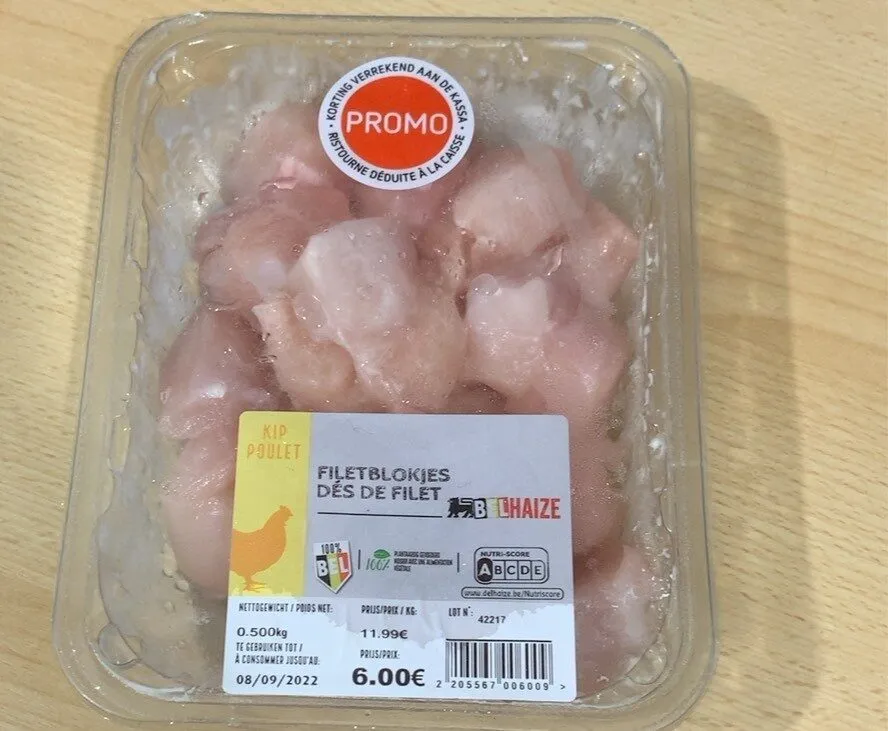 Des de filet de poulet