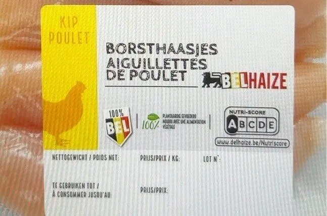 Filets purs de poitrine de poulet