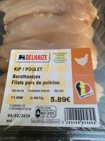 Filets purs de poitrine de poulet