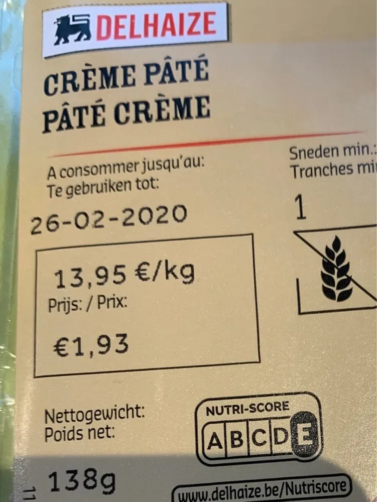 Paté crème