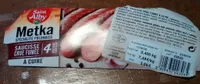Saucisse crue fumée metka