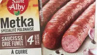 Metka saucisse crue fumée