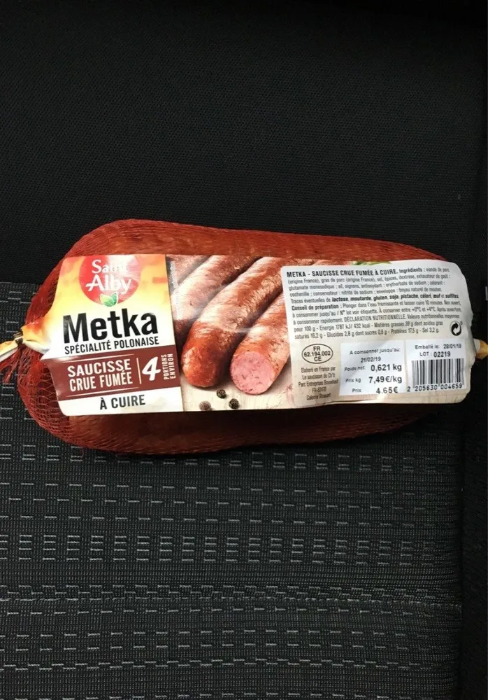 Metka Saucisse cru fumée