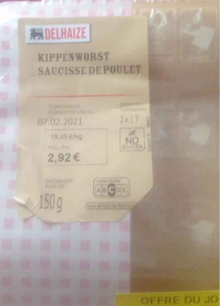 Saucisse de poulet