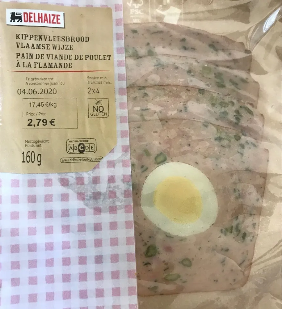 Pain de viande de poulet à la flamande