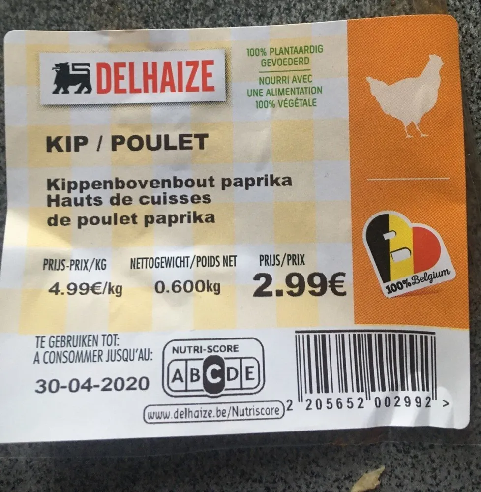 Haut de cuisses de poulet paprika