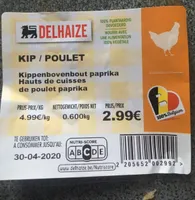 Haut de cuisses de poulet paprika