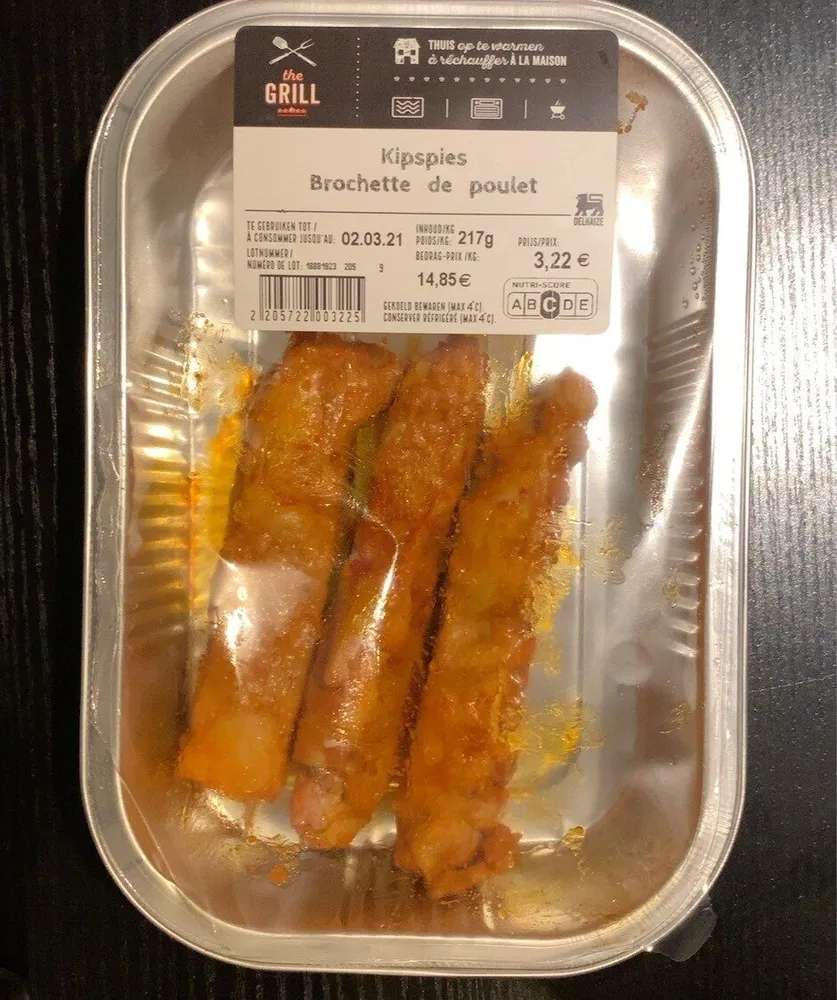 Brochettes de poulet