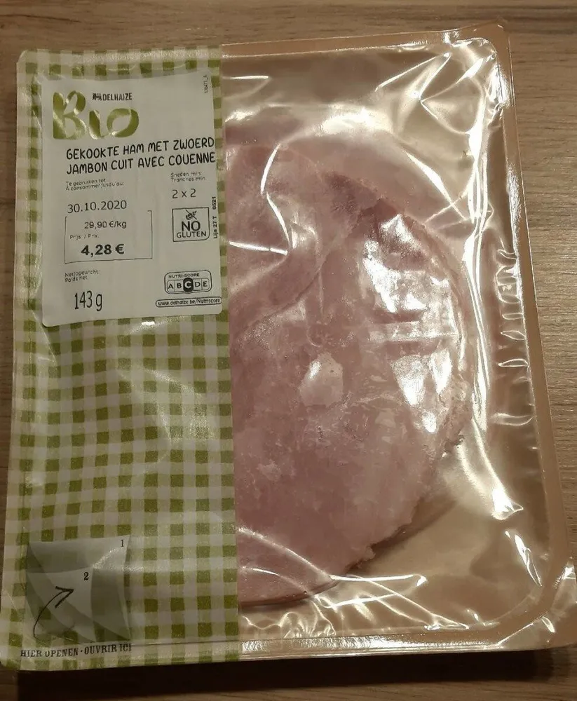 Jambon cuit avec couenne