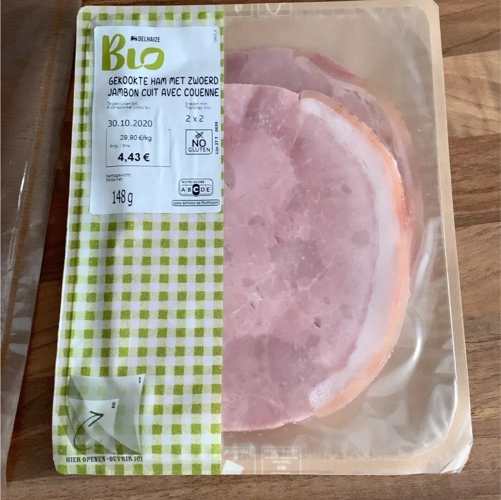 Jambon cuit avec couenne