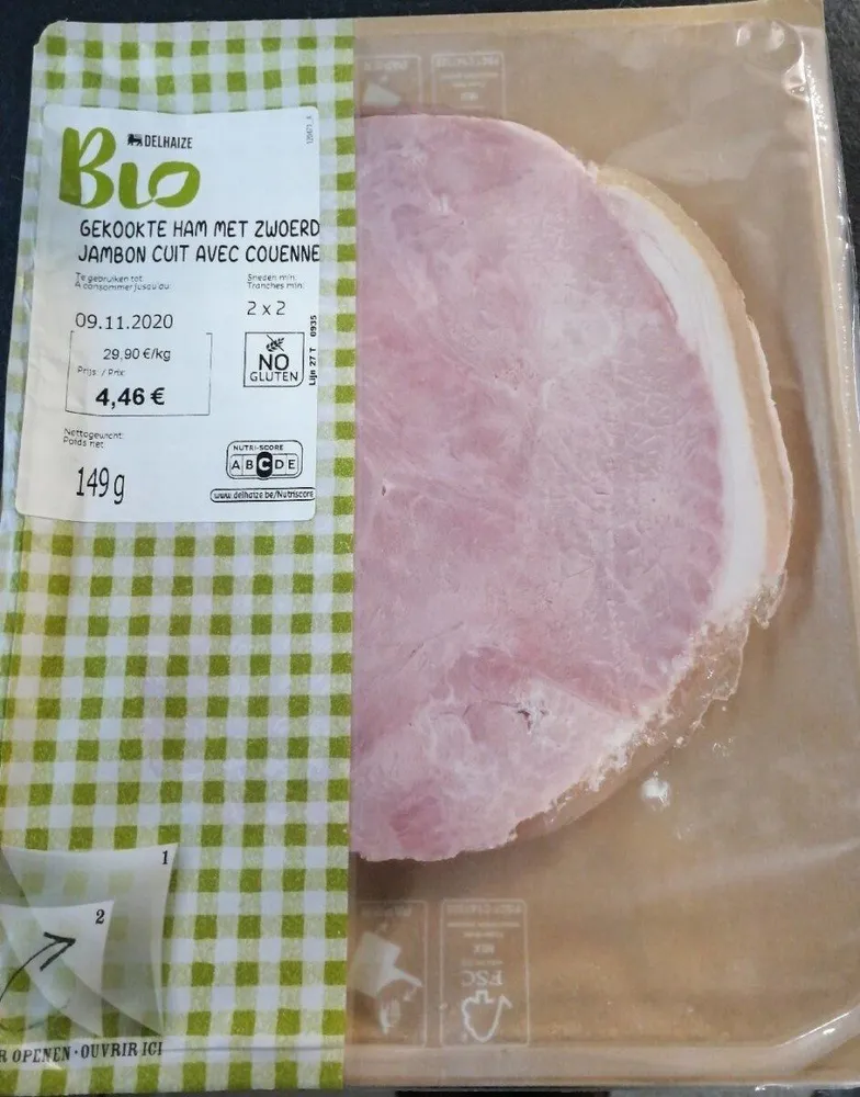 Jambon cuit avec couenne
