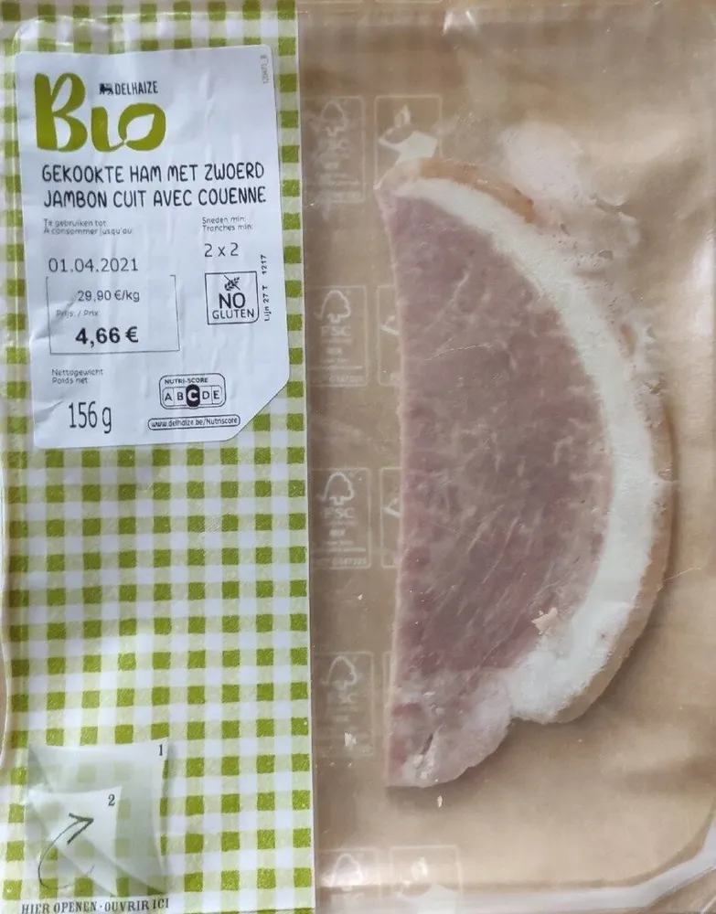Jambon cuit avec couenne