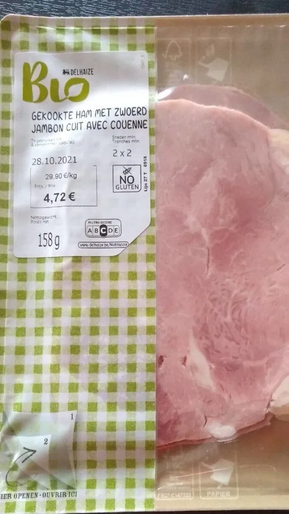 Jambon cuit avec couenne