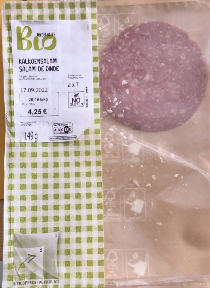 Salami de dinde bio