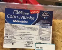 Filets de colin d'alaska de meuniere