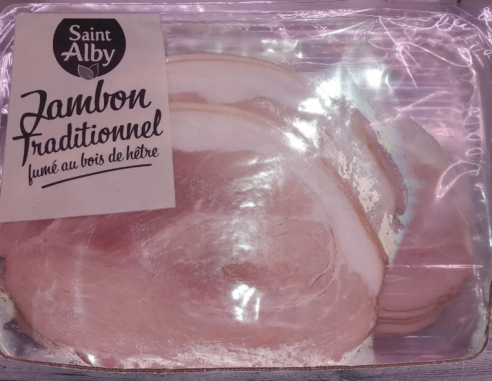 Jambon traditionnel fumé au bois d'hêtre