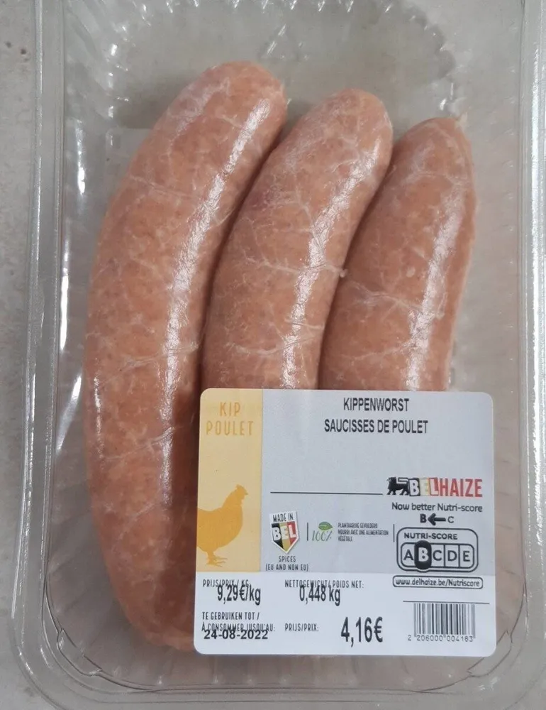 Saucisses de poulet