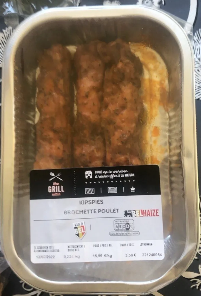 brochette de poulet