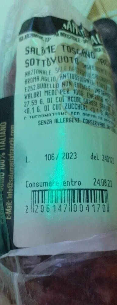Salame toscano macinato