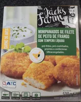 Minipanados De Filete De Peito De Frango Com Tempero Líquido