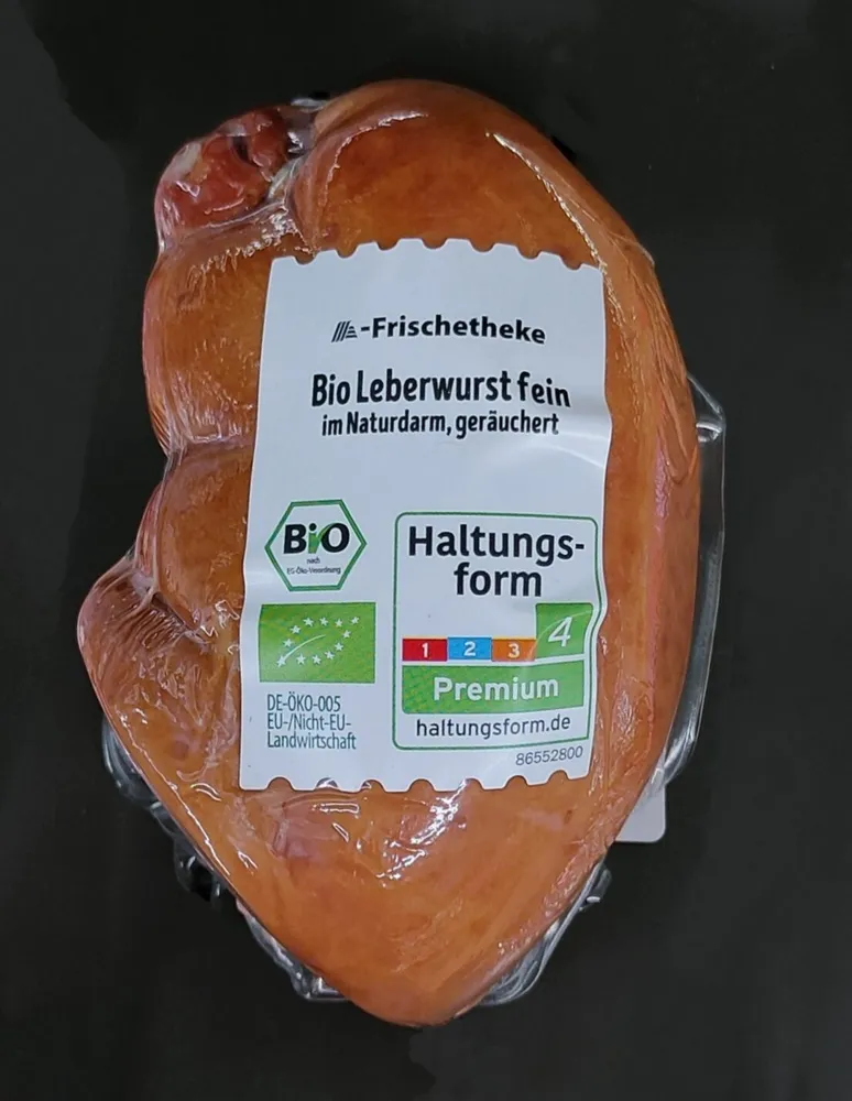 Bio-Leberwurst fein