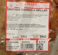 Saucisse chorizo à griller