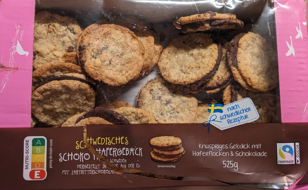 Schwedisches Schoko Hafergebäck