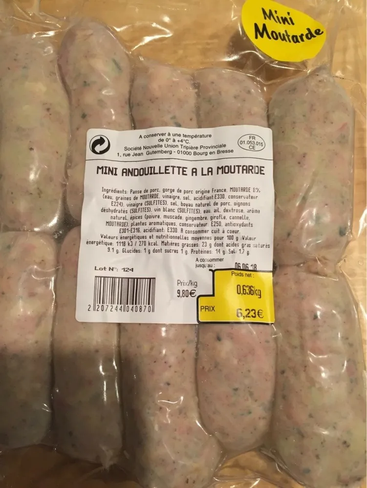Mini andouillette moutarde