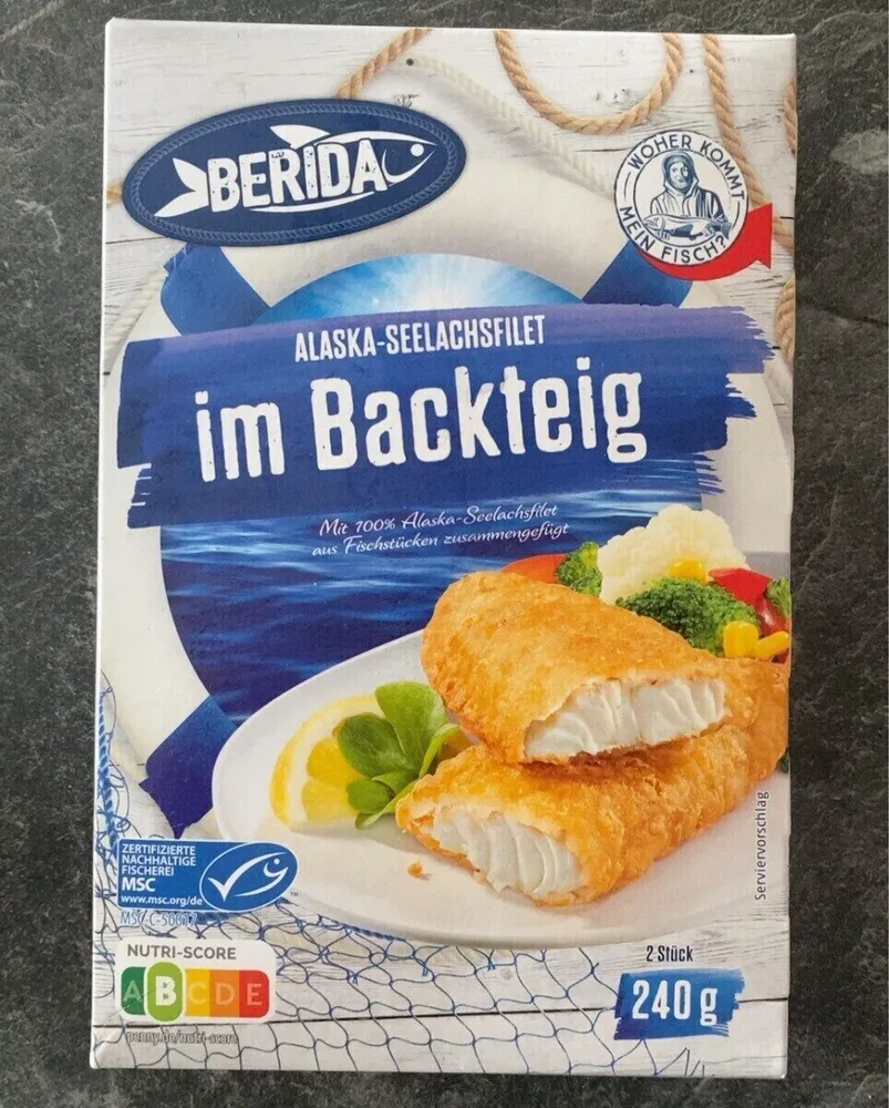 Alaska - Seelachsfilet im Backteig