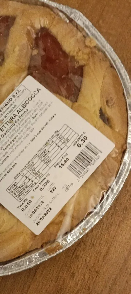 Crostata confettura albicocca