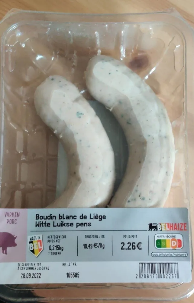 Boudin Blanc de liège